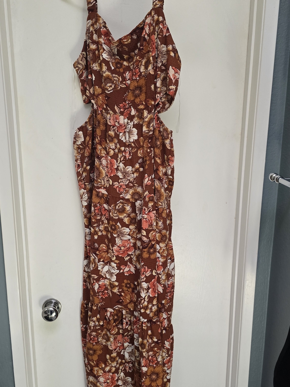 Rewind Floral Cutout Maxi Dress XL
